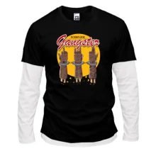 Комбинированный лонгслив Forever gangster
