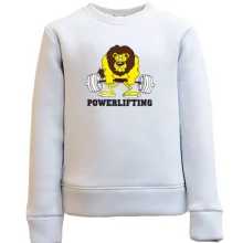 Детский свитшот Powerlifting lion