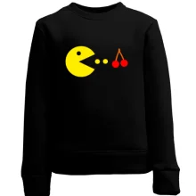 Детский свитшот Pacman с вишней