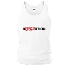 Мужская майка с надписью REVOLUTION LOVE (2)