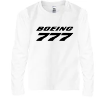 Детский лонгслив Boeing 777 лого