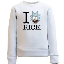 Детский свитшот Rick And Morty - I Love Rick