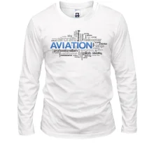 Лонгслив Aviation words