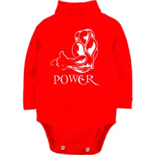 Детское боди с длинным рукавом Power Man