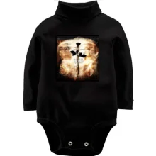 Дитяче боді з довгим рукавом Depeche Mode black rose