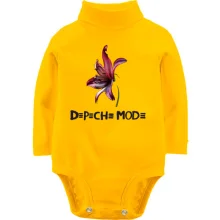 Дитяче боді з довгим рукавом Depeche Mode orchid