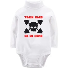 Детское боди с длинным рукавом Train hard