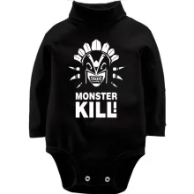 Детское боди с длинным рукавом Monster kill