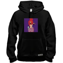 Толстовка Redhead girl with birds