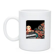 Чашка Brunette with pattern