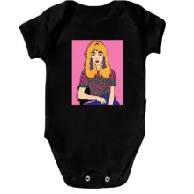 Детское боди Blonde in a strange t-shirt