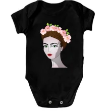 Детское боди Girl with pink flowers 1