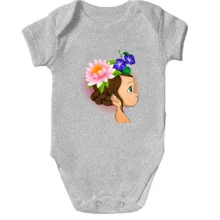 Детское боди Baby with flowers