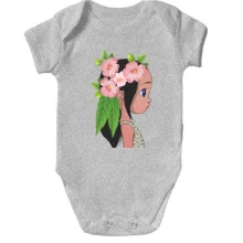 Детское боди Baby with flowers 1