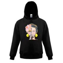 Детская толстовка Woman with pop art portrait