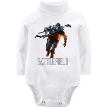 Детское боди с длинным рукавом Battlefield
