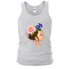 Мужская майка Baby with flowers