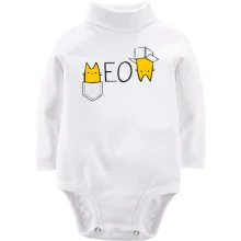 Детское боди с длинным рукавом MEOW