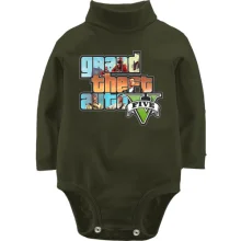 Детское боди с длинным рукавом Grand Theft Auto 5