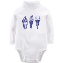 Детское боди с длинным рукавом Ice cream граффити