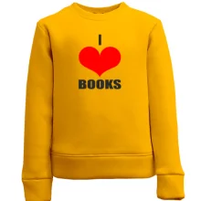 Детский свитшот I love books
