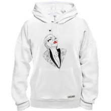 Толстовка Girl with red lips