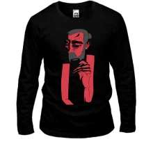 Лонгслів Red man portrait art