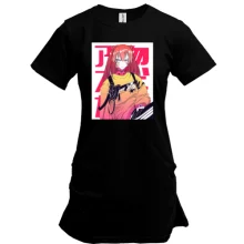 Удлиненная футболка Girl with red hair