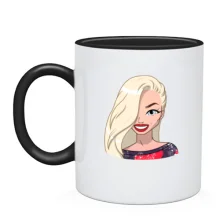 Чашка Art. Blonde smiling