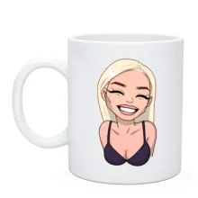 Чашка Art. Blonde smiling 2