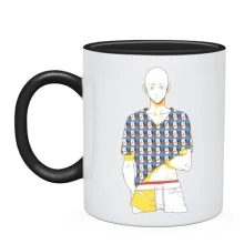 Чашка Bald guy anime