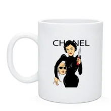 Чашка Chanel woman with knife