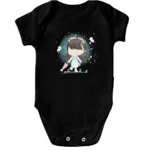 Детское боди Baby girl with umbrella