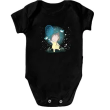 Детское боди Baby girl with a balloon