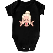 Детское боди Art. Blonde shows tongue