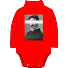 Детское боди с длинным рукавом Nikola Tesla