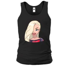 Мужская майка Art. Blonde smiling
