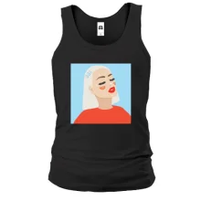 Мужская майка Blonde portrait art