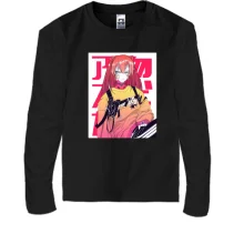 Детский лонгслив Girl with red hair