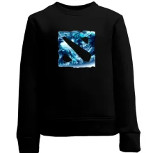 Детский свитшот Dota 2 Blue logo