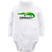 Дитяче боді з довгим рукавом Gennadiy - Made in Ukraine