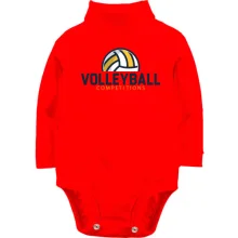 Детское боди с длинным рукавом volleyball competitions
