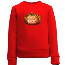 Детский свитшот с тыквой Trick or Treat