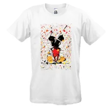 Футболка Mickey mouse paint art