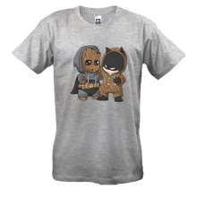 Футболка Baby groot and batman