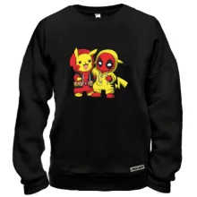 Свитшот Pikachu and Deadpool