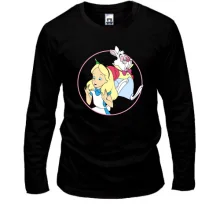 Лонгслив Alice and the White Rabbit