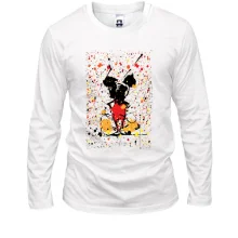 Лонгслив Mickey mouse paint art