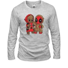 Лонгслив Baby groot and deadpool