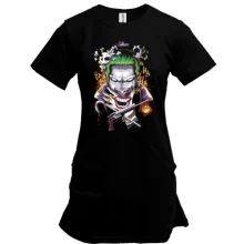 Удлиненная футболка Joker smile art